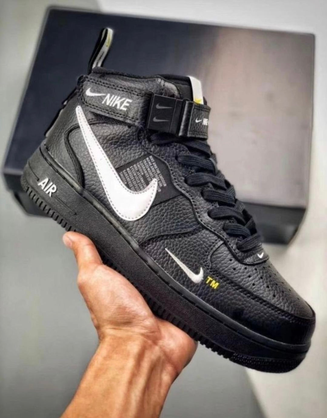Nike Air Force 1 Utility High Fekete Fehér