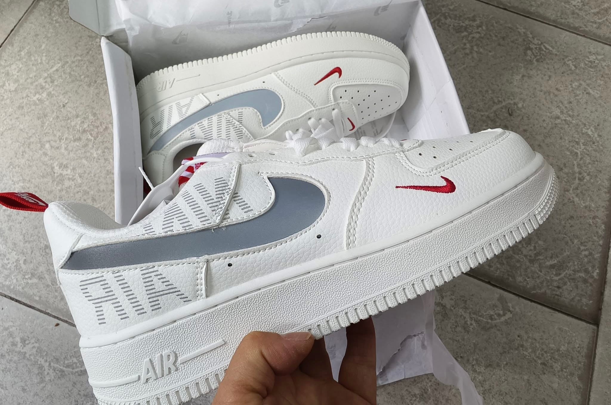 Nike Air Force 1 Fehér Piros