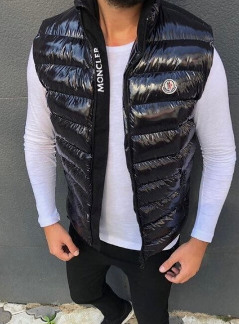 Moncler Fekete Fényes Mellény