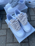 Nike Air Force 1 White Rope Lace Bézs